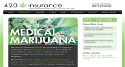 Desktop Screenshot of 420insurance.com